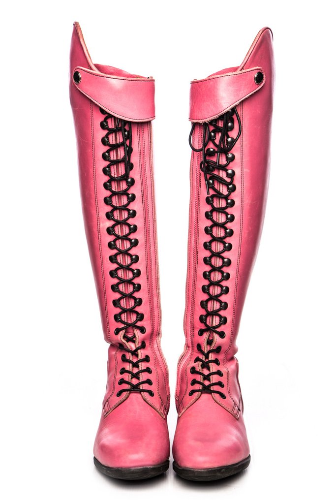 hot pink horse boots