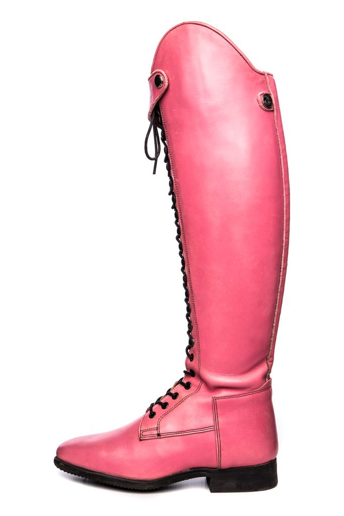 pink dressage boots